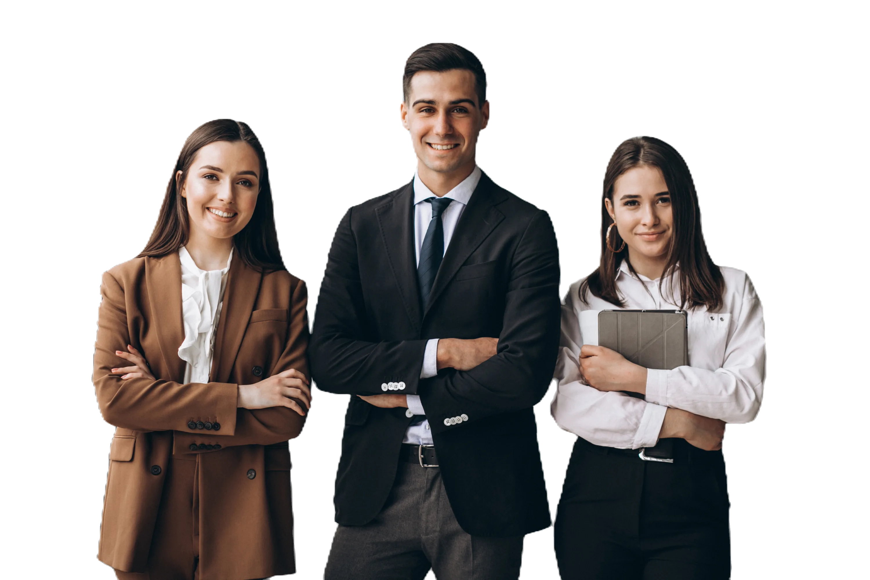 Business people working as a team in an office