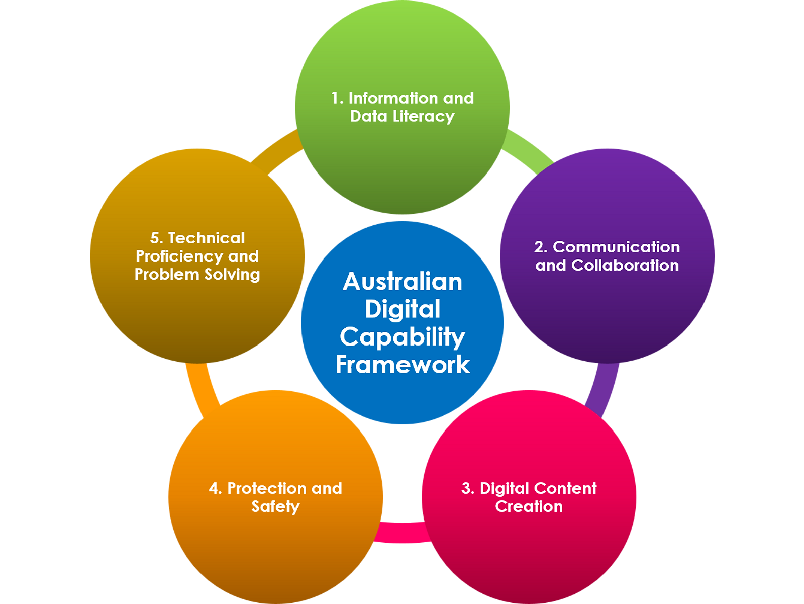 Chart of five digital capability focus areas