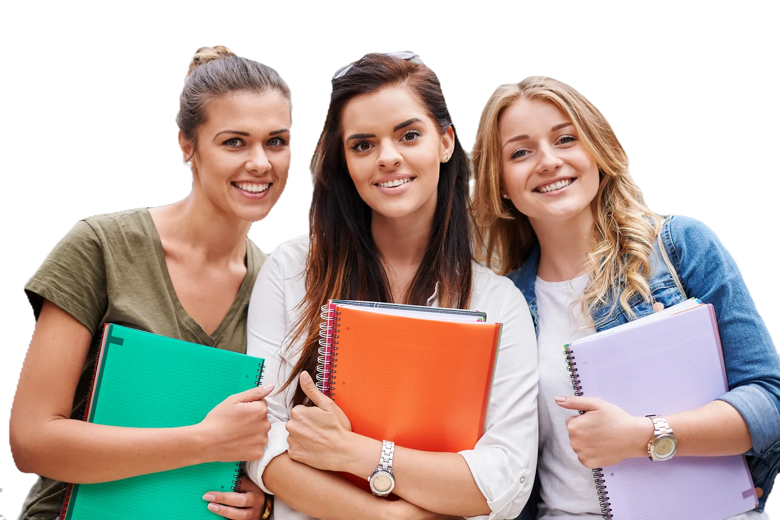 Students starting a great day at university